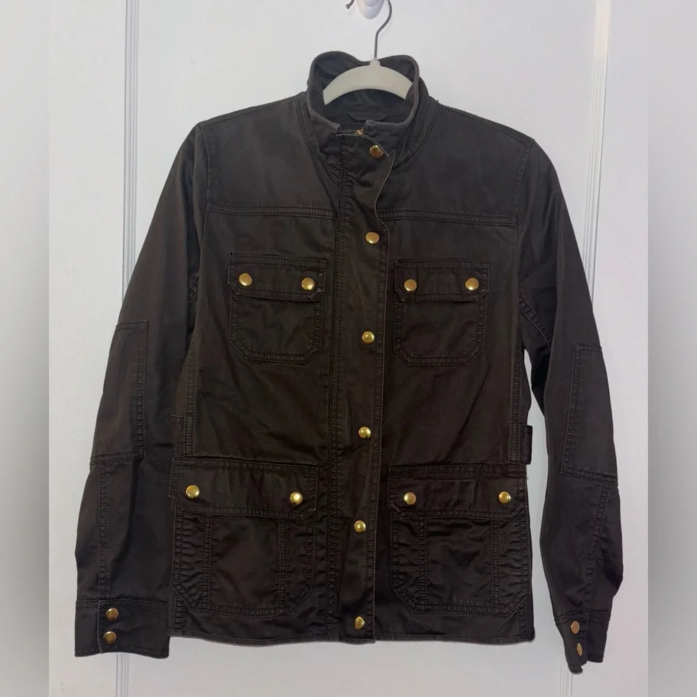 J. Crew Resin-Coated Twill Field Jacket - Picture 2 of 9